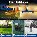 Solar Spot Lights Outdoor, 10 Pack Outdoor Solar Lights for Yard Waterproof, 4 Lighting Modes Solar Landscape Spotlights, Auto On/Off Solar Powered Flood Lights Garden Pathway(Warm White) by CozyNest Decor