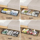 NADAMOO Large Under Bed Storage with Wheels, Low Profile Rolling Under Bed Storage Containers，Foldable Metal Under the Bed Organizer Bins for Bedroom，2 Packs by CozyNest Decor