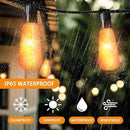 Flickering Flame String Lights - 22Ft 20LED for Outside, Plug-in Garden Decor - Halloween Christmas Indoor Outdoor, Connectable Backyard Decorative Cafe Bistro Patio by GreenHaven Gardens