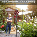 Yard Garden Wind Spinners - Large Outdoor Metal Wind Spinners with Stake, Yard Art Lawn Garden Decor (19" W x 87" H)