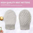 Baby Knit Mittens Toddler Boys Girls Gloves Winter Infant Newborn No Scratch Mitten 0-3 Years by TinyTreasures Baby Boutique
