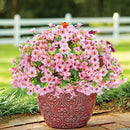 ‌20 Bundles Artificial Flowers for Outdoors‌ with 6 Faux Butterflies, UV Resistant ‌Fake Flowers‌ with Eucalyptus Leaves, ‌Artificial Plants Outdoor‌ for Patio Garden Porch Home Decor (Pink) by CozyNest Decor