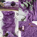 12 Pack Purple Cheesecloth Table Runner 10FT Boho Fabric Rustic Cheese Cloth Table Runner for Wedding Bridal Shower Baby Shower Gauze Sheer Birthday Party Table Decorations 20 x 120 Inch Long by CozyNest Decor