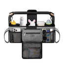 TOPDesign Universal Baby Stroller Organizer, Double Stroller Caddy with Detachable Mesh Bag & Heightened Insulated Cup Holders & Non-Slip Secure Hooks Accessories, Fits Most Strollers (Grey) by TinyTreasures Baby Boutique