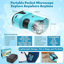 1000X Pocket Microscope for Kids - 4K 2.0" Screen, Digital Mini Scope with Slides Kit, Rechargeable Lab Handheld Portable Microscopes for Kids 4-12 Students Teens by TinyTreasures Baby Boutique
