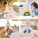Inflatable Seat for Toddlers 3-36 Months, Built-in Air Pump, Summer Support Seat for Sitting Up, Shower Floor Seater by TinyTreasures Baby Boutique