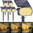 108 LED Solar Spot Lights Outdoor, Solar Lights Outdoor IP65 Waterproof, 3 Modes Solar Landscape Spotlights, Large Solar Panel Solar Powered Lights for Garden Yard Pathway(Warm White/6 Pack) by GreenHaven Gardens