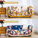 Boho Large Throw Blanket, 100% Organic Cotton Breathable Soft Bed King Throw - Fall Floral Bird Butterfly Farmhouse Decor Blanket for Sofa Couch Chair and Gift. 91" x 98" by CozyNest Decor