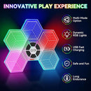 Light Up Memory Game Handheld Electronic Toys with Lights and Sound Effects, Smart Multi-Function Desktop Metronome, Puzzle Memory Rhythm Training Board Challenge for Kids Ages 3 4 5 6 and Up by TinyTreasures Baby Boutique
