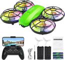 Kids Drone with Camera – Mini Rc Toy for Boys, Beginners, Birthday Gifts for Boys and Beginners,Quadcopter Light Toy With 2 Batteries,Rc Drone Indoor Small Helicopter,Altitude Hold by TinyTreasures Baby Boutique