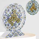 The Gears Clock Wall Clock Italy Collection with Moving Gears (Meta, 10 inch Round) by CozyNest Decor