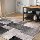 Rugshop Modern Distressed Boxes Area Rug 3' 3" x 5' Gray by TinyTreasures Baby Boutique