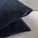 Fancy Homi 2 Packs Navy Blue Samll Decorative Throw Pillow Covers 14x14 Inch with for Couch Bed Sofa, Rustic Farmhouse Boho Home Decor, Soft Corss Patchwork Corduroy Square Cushion Case 35x35 cm by CozyNest Decor