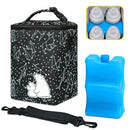 Breastmilk Cooler Bag with Ice Pack Fits 4 Baby Bottles Up to 9 Ounce Insulated Baby Bottle Bag Breast Milk Cooler on The Go with Strap Baby Bottle Cooler Bag for Nursing Mom Daycare or Travel by TinyTreasures Baby Boutique