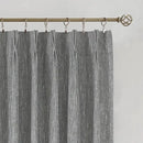 Vision Home Charcoal Grey Full Blackout Curtains Pinch Pleated Room Darkening Window Curtains 63 inch for Living Room Bedroom Thermal Insulated Pinch Pleat Drapes with Hooks Back Tab 2 Panel 40"Wx63"L by CozyNest Decor