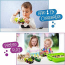 59 PCS Farm Sensory Bin Sandbox with Lid, 2.2 LB Sensory Sand, 40 Toddler Farm Toys, 3 Take Apart Construction Trucks -Sensory Toys for Kids 5-7, 3-4 & Up- Kids Gifts for Boys and Girls by GreenHaven Gardens