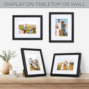 Sheffield Home 4 Piece Gallery Wall Frame Set, 8x10 Inch, Black by CozyNest Decor