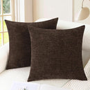 CaliTime Throw Pillow Covers Decorative 16 X 16 Inches Pack of 2 Cozy Chenille Cushion Cases for Couch Sofa Bed Living Room Home Coffee by CozyNest Decor