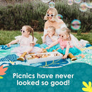 Jumbo Picnic Rug, Premium Large Picnic Mat, 6'7" x 6'7", Outdoor Waterproof Picnic Blanket Beach Mat, Foldable & Waterproof, Picnic Blankets Ideal for Beach & Park, Outdoor Blanket by TinyTreasures Baby Boutique