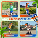 Toddler/Kids Bike Helmet Set for Boys Girls 3D Adjustable Kids Helmet Protective Gear Set Knee Elbow Wrist Pads and Multi-Sports Skateboard Scooter Cycling Roller Balance Bike by TinyTreasures Baby Boutique
