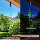 Glow in The Dark Gazing Ball Spiral Tail - Wind Spinner Stabilizer with Glow Glass Ball & Swivel Hook, Hanging Garden Decoration Sun Catcher Rainbow Maker Decor for lndoor Outdoor 13" Height by GreenHaven Gardens