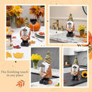 Topadorn Fall Garden Gnome Statue Light, Autumn Harvest Gnome Figurine with Pine Cone on Hand for Fall Harvest Party Thanks, Autumn Thanksgving Gifts for Famliy by CozyNest Decor