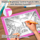 Light Pad Drawing A4 Tracing Light Table NXENTC LED Copy Board Ultra-Thin Display Pad Brightness Adjustable Stencil Artist Art Tracing Tatto Table Pink by TinyTreasures Baby Boutique