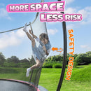 BCAN 8FT 10FT 12FT 14FT 15FT 16FT Recreational Trampoline with Enclosure for Kids Adults, ASTM Approved, Outdoor Trampolines with Ladder for Kids by TinyTreasures Baby Boutique