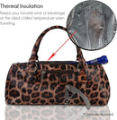 Wine Clutch Bag (Thermal Insulated) Trendy Women's Carry Tote | Holds Red & White 750mL Bottles | Trendy Fashion | Incl. Portable Waiter-Style Corkscrew by TinyTreasures Baby Boutique