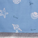 CaSaJa Baby 3-Piece Crib Bedding Set for Boys Girls, Including Soft Quilted Comforter(Blanket), Fitted Crib Sheet and Skirt, Soft Nursery Bedding Set Made of Silky Comfy Materials, Sea Conch by TinyTreasures Baby Boutique