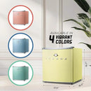 IBCR17SUN Compact, Energy Star Certified Small, Single Door Mini Fridge with Freezer Refrigerator, Standard (1.7 cu ft), Sun Yellow by CozyNest Decor