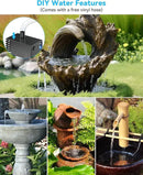 POPOSOAP Solar Water Fountain Pump for Bird Bath, 6W Outdoor Solar Bird Bath Fountain Pump with DIY Tubing for Bird Bath, Ponds, Garden and Fish Tank by GreenHaven Gardens