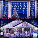 480 LED 49FT Christmas Lights Plug in 8 Modes with Timer Dimmable Christmas Decorations Outdoor Waterproof Indoor Curtain String Lights for Roof Porch Garden Holiday Wedding Party Decor Cool White by GreenHaven Gardens