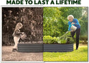 Galvanized Raised Garden Beds Outdoor // 8×2×1 ft Planter Raised Beds for Gardening, Vegetables, Flowers // Large Metal Garden Box (Gray) // Patented Tool-Free Design by GreenHaven Gardens
