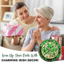 St Patricks Day Decorations - Irish Gifts for Women Men Friends Family, Shamrock Decorations, St Patricks Day Accessories - Double Layered Hanging Suncatcher 6 in by GreenHaven Gardens