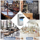 Commercial Ice Maker 600 Lbs/24H Ice Machine Large Capacity Stainless Steel, 182 Ice Trays Industrial Ice Machine, 350 Lbs Storage Commercial Ice Maker Machine Freestanding, Cube Ice Maker Commercial by CozyNest Decor