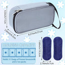 Breastmilk Cooler Bag with Ice Pack, Portable Insulated Breast Milk Storage Cooler Bag, Small Stylish Breastmilk Storage Bag Cooler with Wrist Strap (Grey) by TinyTreasures Baby Boutique