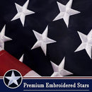 AZCOVER American Flag 15x25 FT Luxury Us Flag for Outside Made in USA Heavy Duty Nylon American Flags for Outdoor with Embroidered Stars Sewn Stipes and Brass Grommets All Weather Lasting United by GreenHaven Gardens