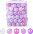 GOGOSO Ball Pits Balls for Toddlers Pack of 50 100 200 Plastics Shape Ball Non-Phthalate Non-BPA Non-Toxic 2.2-Inch Crush Proof Play Balls by TinyTreasures Baby Boutique