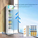 BODEGACOOLER 5.7 Cu.Ft Commercial Beverage Refrigerator,Commercial Cooler Refrigerators Glass Door Display Fridge for Bar,Drink,Tall Drink Cooler for Parties,Slim Single Door Display Fride by CozyNest Decor