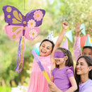 WERNNSAI Butterfly Piñata - Butterfly Birthday Party Supplies Pinata with Stick and Blindfold for Girls Kids Pull String Piñata Family Games Classroom Birthday Party Decorations 16.4” x 12.4” by TinyTreasures Baby Boutique