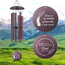ASTARIN 36" Large Deep Tone Personalized Sympathy Wind Chimes, Memorial Wind Chime for Loss of Mother Father Loved One, Angel's Feather Bereavement Gifts Decor Outdoor Patio Garden(Produced in USA) by CozyNest Decor