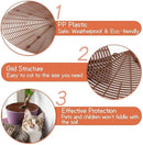 3 Pcs Plant Pot Grid Cover Protectors from Animals- Diameter 20.8" Cuttable Flower Pot Cover with 36 Stakes, Keep Cats Out of Potted Plants, Cat Digging Stopper Baby Safety Soil Cover for Indoor by GreenHaven Gardens