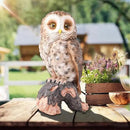 WONDER GARDEN Owl Statue Decor, Outdoor Resin Owl Figurine Sculpture for Home Porch Patio Lawn Yard Decorations or Housewarming Gifts by CozyNest Decor