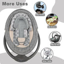 Infant Car Seat Insert, HNHUAMING Baby Car Seat Head & Body Support with 2 Strap Pads, Ultra Soft Newborn Preemie Carseat Insert Cushion for Girls Boys, Fits Car Seat, Stroller, Swing, Bouncer, Gray by TinyTreasures Baby Boutique
