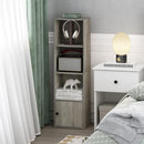 Furinno Luder Shelf Bookcase with 1 Door Storage Cabinet, French Oak by TinyTreasures Baby Boutique