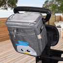 Baby Stroller Organizer Bag，Small Diaper Bag - Universal Stroller Organizer With Insulated Cup Holder,Pocket With Baby Wipes Dispenser，Adjustable Shoulder Strap(Deep Grey) by TinyTreasures Baby Boutique