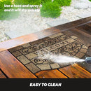 Durable Welcome Door Mats, 24"x36" Heavy-Duty Large Welcome Mat for Front Door with Non-Slip Rubber Backing, Door Mats for Outside Entry High Traffic Area（Leaves） by CozyNest Decor