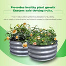 GARDMAX 2 Pack 2x2x1FT Galvanized Round Raised Garden Bed Kit, Metal Planter Boxes Outdoor with Easy Assembly, Large Garden Bed for Vegetables, Fruits, Flower, Herbs Silver by CozyNest Decor