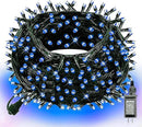 Dazzle Bright Christmas String Lights, Connectable Waterproof String Lights Green Wire with 8 Modes, Christmas Decorations for Indoor Yard Garden (Blue, 300 LED) by GreenHaven Gardens